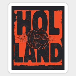 Vintage Holland Football Oranje Netherlands Sticker